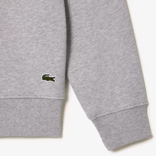 Lacoste Sweatshirts>Sweatshirt Aus Baumwollfleece Heidekraut Grau Cca