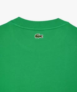 Lacoste Sweatshirts>Sweatshirt Aus Fleece Mit Monogramm-Aufdruck Grun Siw