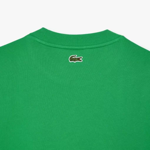 Lacoste Sweatshirts>Sweatshirt Aus Fleece Mit Monogramm-Aufdruck Grun Siw