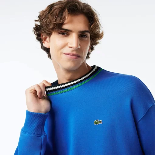 Lacoste Sweatshirts>Sweatshirt, In Frankreich Hergestellt Blau Siy