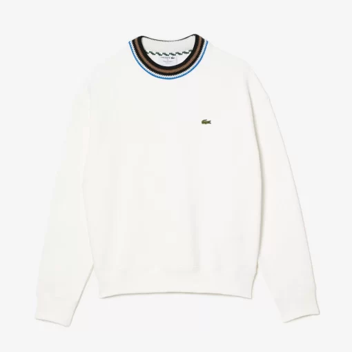 Lacoste Sweatshirts>Sweatshirt, In Frankreich Hergestellt Weis 70V