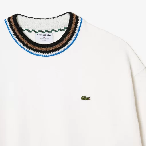 Lacoste Sweatshirts>Sweatshirt, In Frankreich Hergestellt Weis 70V