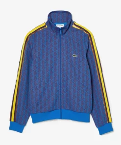 Lacoste Sweatshirts>Sweatshirt Mit Paris-Jacquard-Monogramm Blau / Burgunder Nji