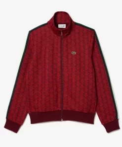 Lacoste Trainingsanzüge>Sweatshirt Mit Paris-Jacquard-Monogramm Burgunder / Rot Swm