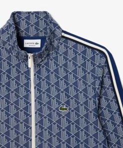 Lacoste Trainingsanzüge>Sweatshirt Mit Paris-Jacquard-Monogramm Navy Blau / Weis Qie