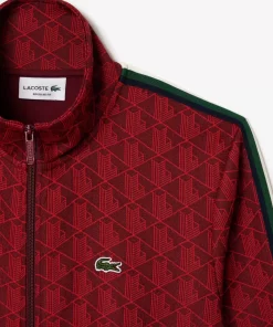 Lacoste Trainingsanzüge>Sweatshirt Mit Paris-Jacquard-Monogramm Burgunder / Rot Swm