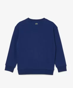 Lacoste Jungenkleidung>Sweatshirt Mit Signatur-Aufdruck Navy Blau F9F