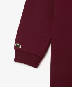 Lacoste Mädchenkleidung>Sweatshirtkleid Mit Kapuze Aus Baumwollfleece Burgunder Yup