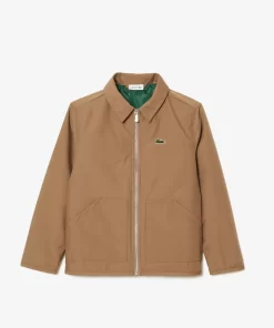 Lacoste Mädchenkleidung>Taftjacke Mit Aufnahertasche Braun Six