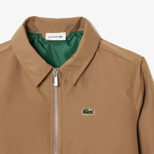 Lacoste Mädchenkleidung>Taftjacke Mit Aufnahertasche Braun Six