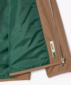 Lacoste Mädchenkleidung>Taftjacke Mit Aufnahertasche Braun Six