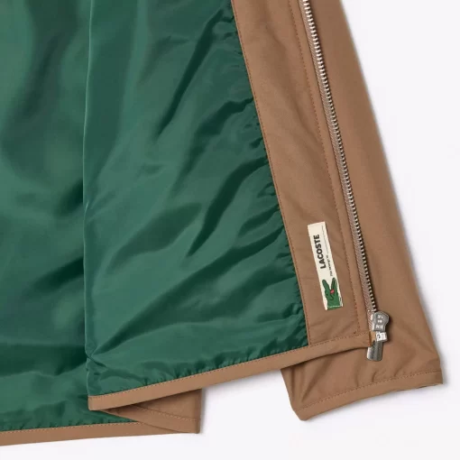 Lacoste Mädchenkleidung>Taftjacke Mit Aufnahertasche Braun Six