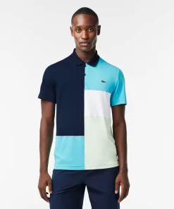 Lacoste Tennis>Tennis Poloshirt Aus Recyceltem Gewebe Navy Blau / Blau / Grun / Weis Rih