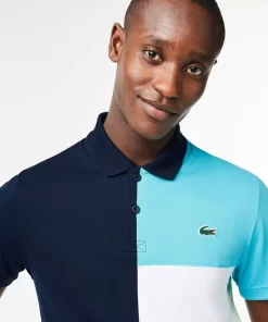 Lacoste Tennis>Tennis Poloshirt Aus Recyceltem Gewebe Navy Blau / Blau / Grun / Weis Rih