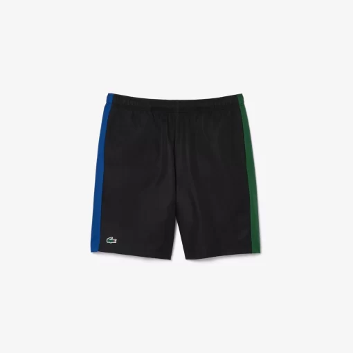 Lacoste Tennis>Tennis Sportsuit Colour-Block Shorts Schwarz / Blau / Grun Ism