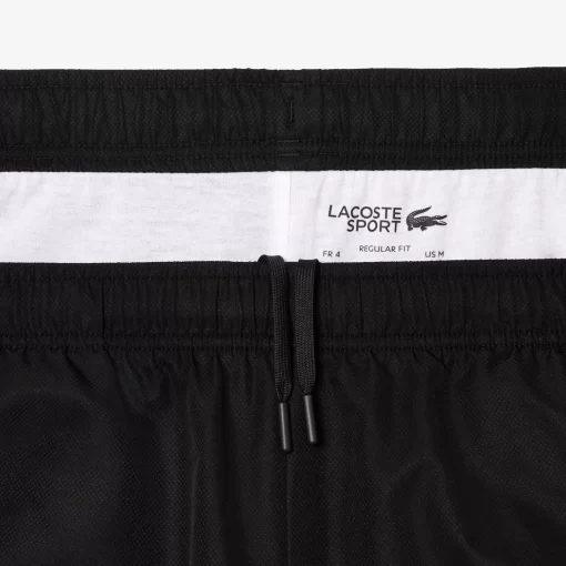 Lacoste Tennis>Tennis Sportsuit Colour-Block Shorts Schwarz / Blau / Grun Ism