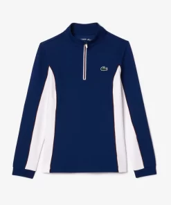 Lacoste Tennis>Tennis Sweatshirt Mit Kontrast-Armeln Navy Blau / Weis H6B