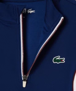 Lacoste Tennis>Tennis Sweatshirt Mit Kontrast-Armeln Navy Blau / Weis H6B