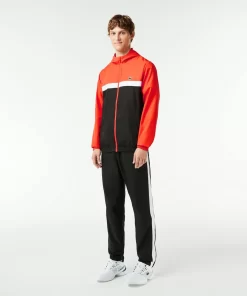 Lacoste Tennis>Tennis Trainingsanzug In Regular Fit Orange / Schwarz / Weis Mpi