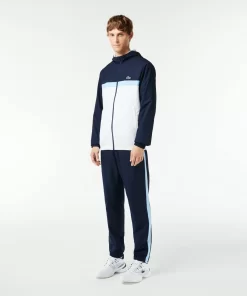 Lacoste Tennis>Tennis Trainingsanzug In Regular Fit Navy Blau / Weis / Blau Lni