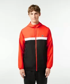 Lacoste Tennis>Tennis Trainingsanzug In Regular Fit Orange / Schwarz / Weis Mpi