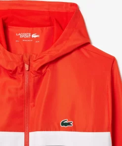 Lacoste Tennis>Tennis Trainingsanzug In Regular Fit Orange / Schwarz / Weis Mpi