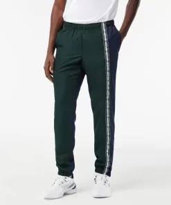 Lacoste Tennis>Tennis Trainingshosen In Regular Fit Grun / Navy Blau Dq5