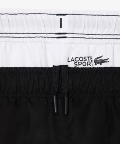 Lacoste Tennis>Tennis Trainingshosen In Regular Fit Schwarz / Weis 258