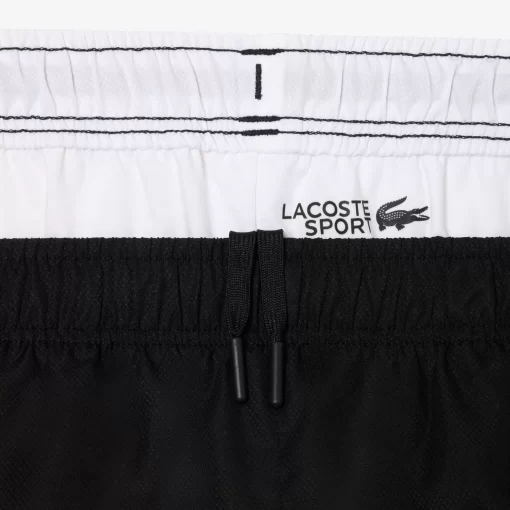 Lacoste Tennis>Tennis Trainingshosen In Regular Fit Schwarz / Weis 258