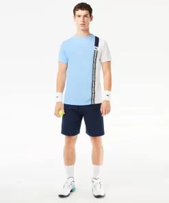 Lacoste Tennis>Tennis T-Shirt Aus Recyceltem Gewebe. Blau / Weis / Navy Blau Lvi