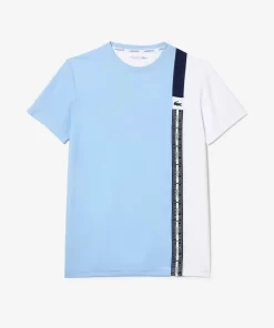 Lacoste Tennis>Tennis T-Shirt Aus Recyceltem Gewebe. Blau / Weis / Navy Blau Lvi