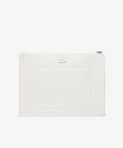 Lacoste Geldbörsen & Kleinlederwaren>Tennis-Clutch Aus Beschichtetem Canvas Farine Marine 166 M88