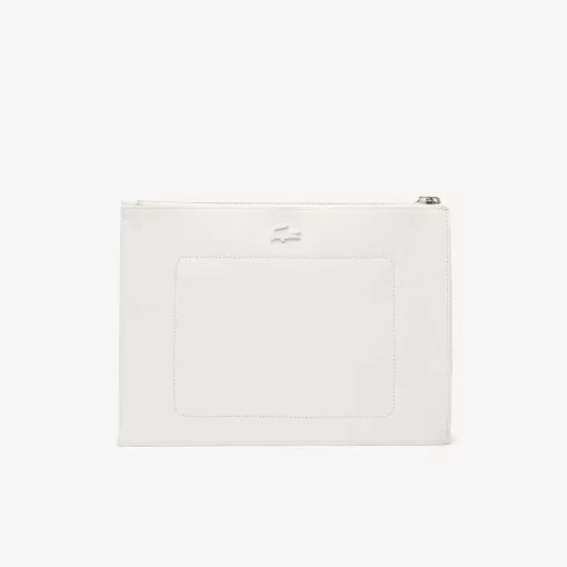 Lacoste Geldbörsen & Kleinlederwaren>Tennis-Clutch Aus Beschichtetem Canvas Farine Marine 166 M88