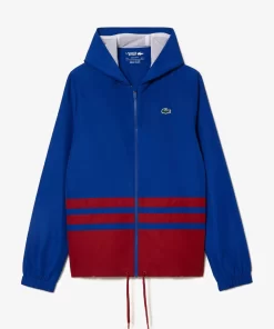 Lacoste Tennis>Tennis-Overall Colourblock Navy Blau / Burgunder / Weis Isg