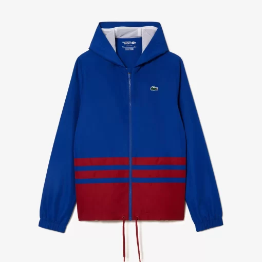 Lacoste Tennis>Tennis-Overall Colourblock Navy Blau / Burgunder / Weis Isg