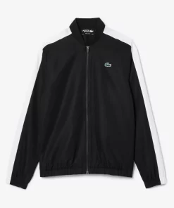 Lacoste Tennis>Tennis-Overall Colourblock Schwarz / Weis Bcs