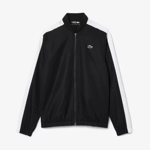 Lacoste Tennis>Tennis-Overall Colourblock Schwarz / Weis Bcs