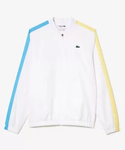 Lacoste Tennis>Tennis-Overall Colourblock Weis / Blau / Gelb Isq