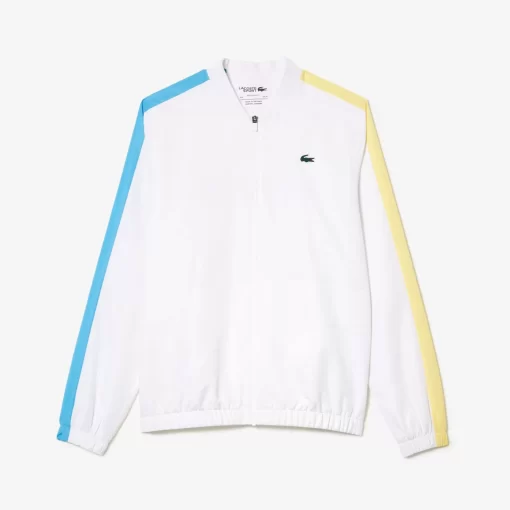 Lacoste Tennis>Tennis-Overall Colourblock Weis / Blau / Gelb Isq