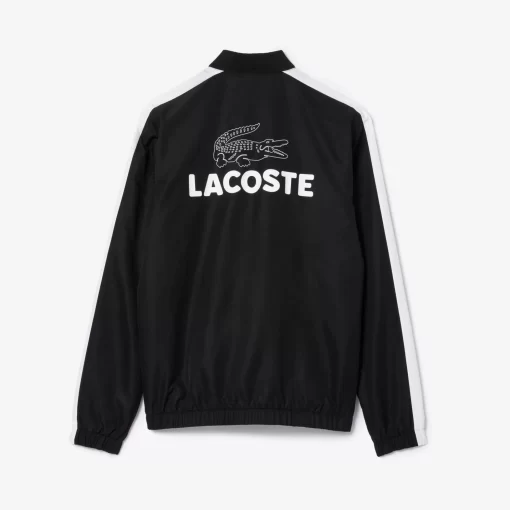 Lacoste Tennis>Tennis-Overall Colourblock Schwarz / Weis Bcs