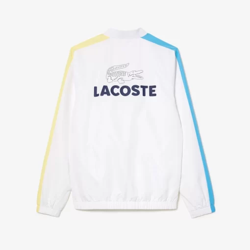 Lacoste Tennis>Tennis-Overall Colourblock Weis / Blau / Gelb Isq