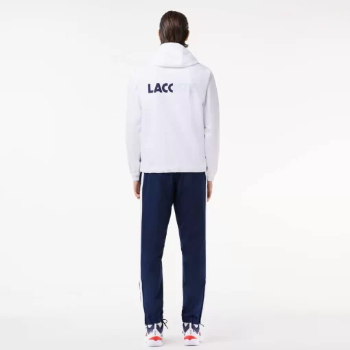 Lacoste Tennis>Tennis-Overall Colourblock Weis / Navy Blau / Weis Du9