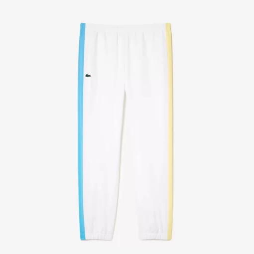 Lacoste Tennis>Tennis-Overall Colourblock Weis / Blau / Gelb Isq