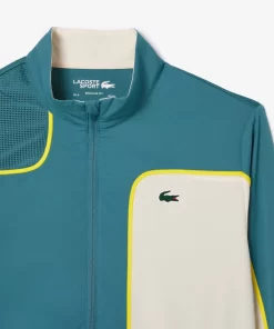 Lacoste Tennis>Tennis-Overall Colourblock Blau / Weis Iv1