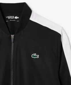 Lacoste Tennis>Tennis-Overall Colourblock Schwarz / Weis Bcs