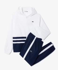 Lacoste Tennis>Tennis-Overall Colourblock Weis / Navy Blau / Weis Du9