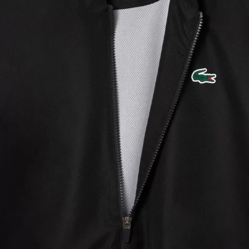 Lacoste Tennis>Tennis-Overall Colourblock Schwarz / Weis Bcs