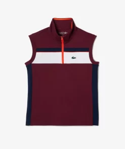 Lacoste Tennis>Tennis-Poloshirt Aus Ultra-Dry Kontrast-Ripstop-Pique Burgunder / Navy Blau Lix