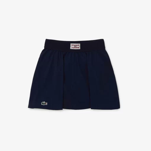 Lacoste Tennis>Tennis-Rock Mit Hinterer Faltenlegung Und Kontrast-Shorts Navy Blau 423