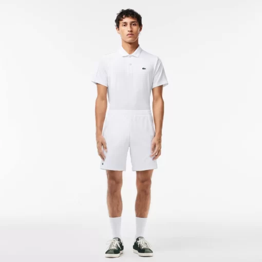 Lacoste Tennis>Tennis-Shorts Aus Recyceltem Gewebe Weis Z92